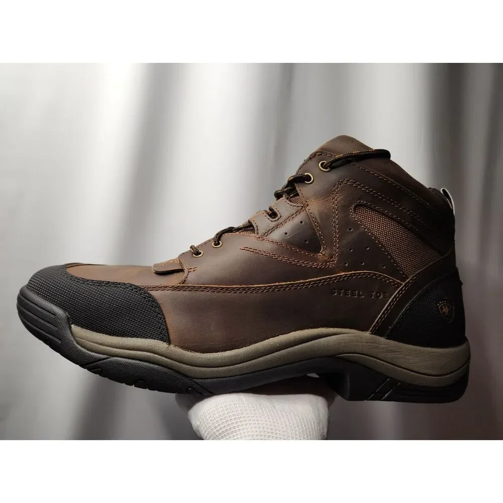 Ariat Terrain Steel Toe Work Boots Men’s size 14 Distressed Brown
